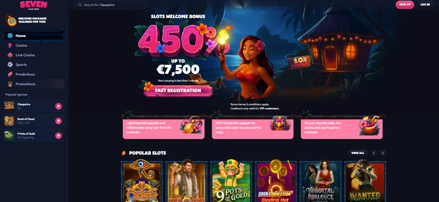 Seven Casino — Anteprima della piattaforma